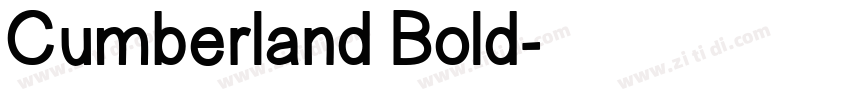 Cumberland Bold字体转换